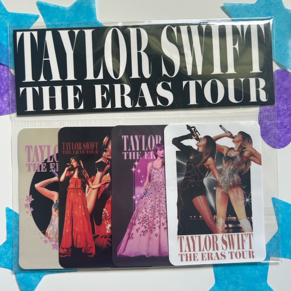 Taylor Swift The Eras Tour Photo Sticker Set of 4 Official Merch   RARE
